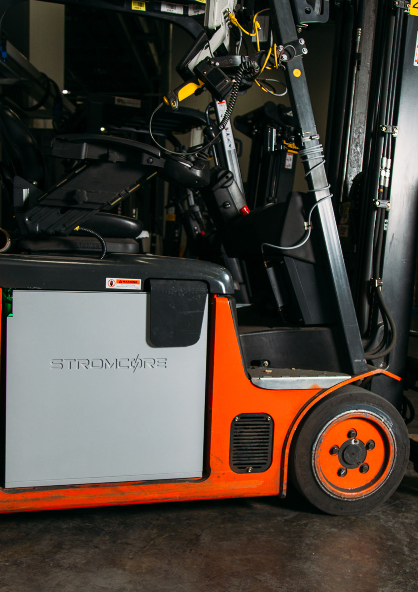 Stromcore lithium battery installed in forklift
